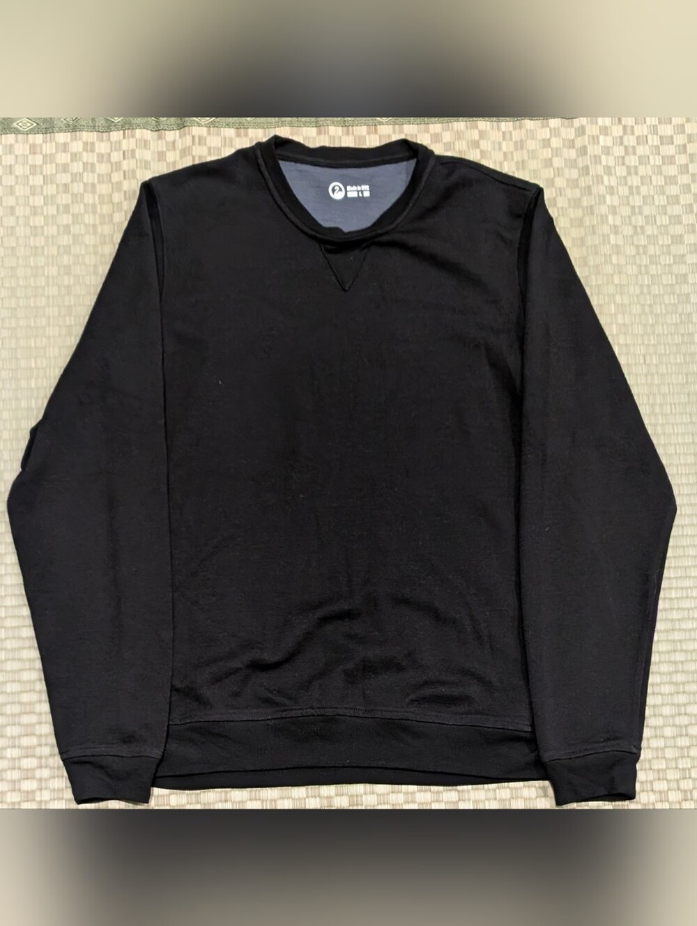 RARE Outlier Doublefine Merino Pullover V1 Black Men's Size Large Made in NYC